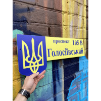 Табличка адресная на дом 60х24см HWD-A0472