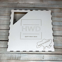 Коробка подарочная с МДФ для часов размером 30х30см HWD-A1141