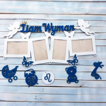 Метрика для новорожденного именная, метрика4 фото с зодиаком  hwd-a0187