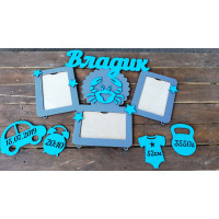 Метрика для новорожденного именная, подарок новорожденному hwd-a039