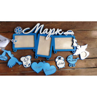 Метрика для новорожденного именная, подарок новорожденному, метрика HWD-A082