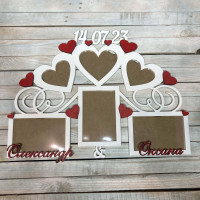 Фоторамка с дерева, фоторамка подарок на годовщину свадьбы  HWD-A087