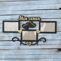 Фоторамка с дерева, фоторамка подарок на годовщину свадьбы  HWD-B007