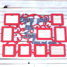 Фоторамка з дерева,  фоторамка подарунок на будь-яке свято HWD-A1161