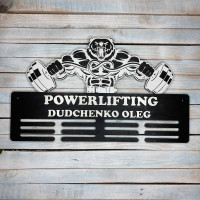 Медальниця, вішак для медалей, медальниця powerlifting hwd-A0845