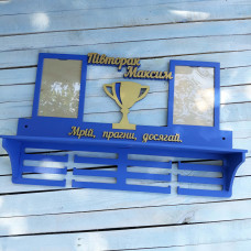 Медальница, вішалка для медалей, медальница з полицею для кубків hwd-A0255