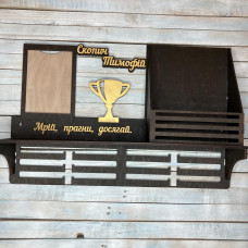 Медальница c полкой для грамот, вешалка для медалей, ящик для грамот hwd-a0540