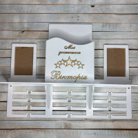 Медальница, вешалка для медалей, медальница с полочкой для грамот, медальница универсальная hwd-a0908