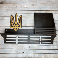 Медальница c полкой для грамот, вешалка для медалей, ящик для грамот hwd-a0791