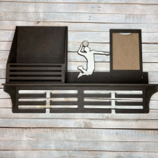 Медальница c полкой для грамот, вешалка для медалей, медальница волейбол hwd-a0795