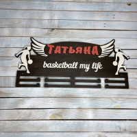 Медальниця баскетбол, вішак для медалей, медальниця  basketball my life HWD-A0895