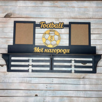 Медальниця футбол, вішак для медалей футбол HWD-A0821