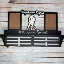 Медальница хоккей, вешалка для медалей, медальница hockey HWD-A0818