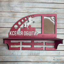 Медальница верховая езда, вешалка для медалей, медальница riding HWD-A0936