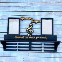 Медальница вокал, вешалка для медалей, медальница music HWD-A0834
