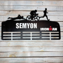 Медальница триатлон, вешалка для медалей, медальница triathlon HWD-A0829