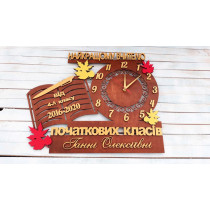 Годинник  настінний іменний, оригінальний годинник з подарунок вчителю HWD-A0247