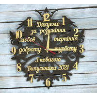 Годинник  настінний, оригінальний годинник з побажаннями,подарунок вчителю HWD-A0342