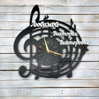 Годинник скрипковий ключ, подарунок вчителю музики HWD-A0343