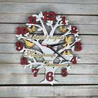 Часы настенные, подарок родителям, часы на юбилей, подарок на юбилей hwd-A0496