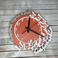 Часы настенные на юбилей, подарок на юбилей, подарок подруге hwd-A0497