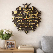 Часы настенные в подарок для бабушки и мамы, часы для бабушки hwd-A048