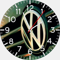 Годинник настінний у подарунок автомобілісту, годинник з логотипом volkswagen HWD-A620