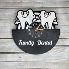 Часы настенные в форме зуба, часы для стоматологии, часы в стоматологию  hwd-A0533