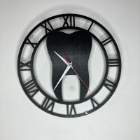 Часы настенные в форме зуба, часы для стоматологии, часы в стоматологию hwd-A0535