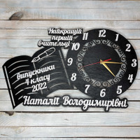 Часы настенные именные, подарок учителю, подарок классному руководителю HWD-A0672