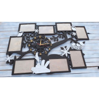 Часы настенные, оригинальные часы с фоторамками, подарок учителю HWD-A0963