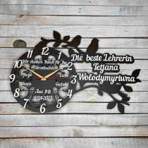 Годинник  настінний, оригінальний годинник,подарунок вчителю з німецької мови HWD-A1054