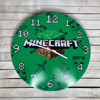 Часы настенные детские Maincraft, часы в детскую комнату Maincraft  HWD-W009