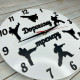 Подарунок тренеру з карате – настінний годинник HWD-A0623
