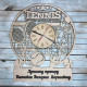 Подарунок тренеру з тенісу – настінний годинник HWD-W048