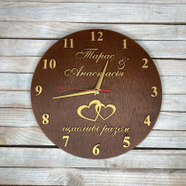 Часы настенные к годовщине свадьбы, часы на свадьбу, подарок на юбилей  hwd-A0704