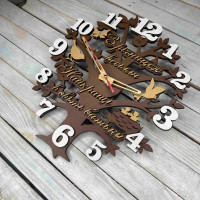 Годинник настінний, подарунок батькам, подарунок на ювілей весілля  hwd-A1066