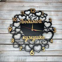Часы настенные, подарок куме, часы для кумы hwd-A0644