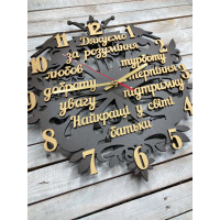 Часы настенные, подарок родителям, часы на свадьбу, подарок на юбилей  родителям hwd-W023