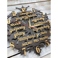 Часы настенные в подарок родителям, подарок на юбилей  родителям hwd-W024