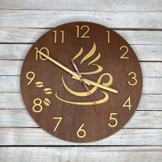 Часы настенные для кухни в форме чашки кофе HWD-A0666